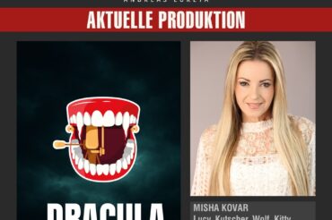 MISHA KOVAR ALS LUCY, KUTSCHER, WOLF, KITTY IN DRACULA – A COMEDY OF TERRORS