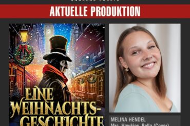 MELINA HENDEL ALS MRS. HAWKINS, BELLA (COVER), 1. GEIST / MRS. QUITT (COVER) BEI EINE WEIHNACHTSGESCHICHTE