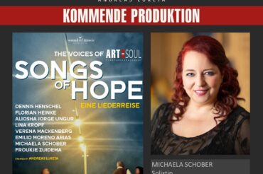 MICHAELA SCHOBER ALS SOLISTIN BEI SONGS OF HOPE